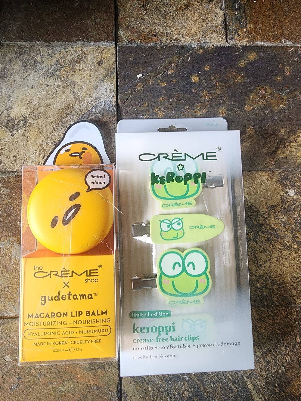 the CREME shop Gudetama & Keroppi Set NWT